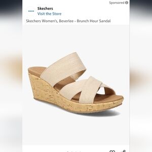 Skechers Women's Beverlee Brunch Hour Sandal - Cream Size 9